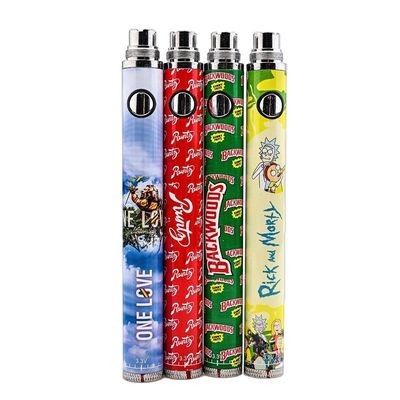 rechargeable 510 Threaded Vape Pen Battery Adjustable Voltage 1100mAh OEM
