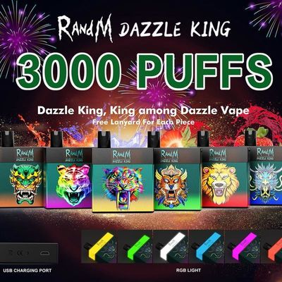 8ml Pods Disposable Vape Pen Stick 650mAh Charging E Cig Prefilled 3000 Puffs